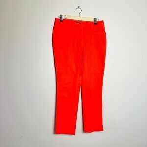 CLEARANCE! Tomato Red Rafaella Cotton Pants Size 6 EUC